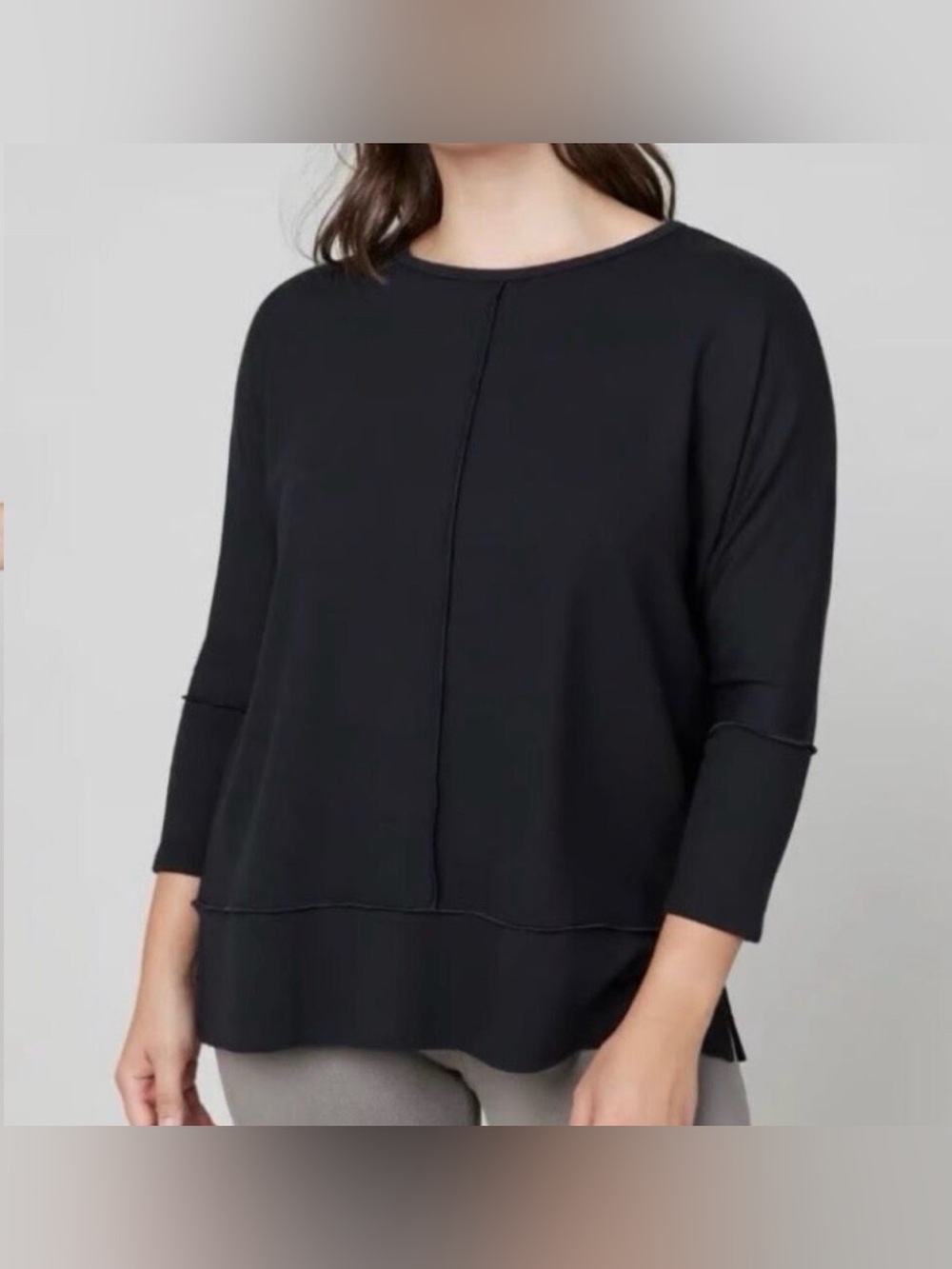 SPANX Dolman 3/4 Sleeve Relaxed Fit Sweater - Picture 2 of 12